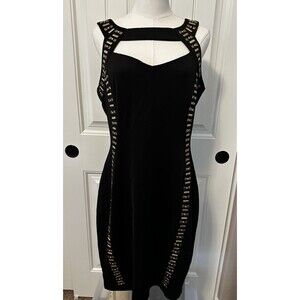 New, Signature By Sangria Embellished Formal Black Dress, Size 14